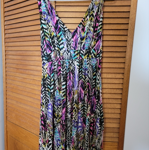 Womens H&M V-Neck Multicolored Sundress - Picture 2 of 3